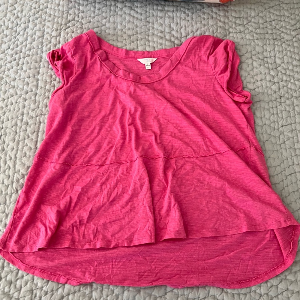 Pink time and tru T shirt